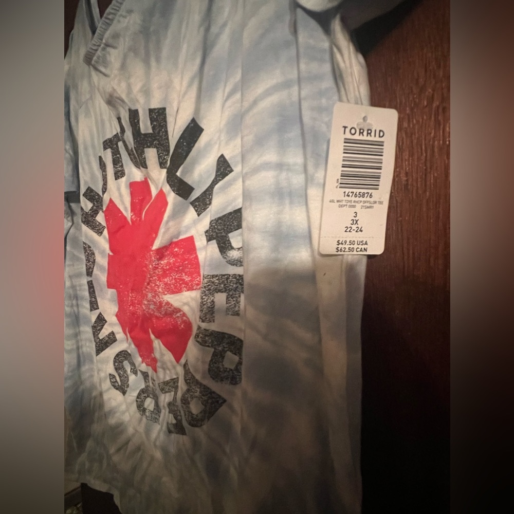 Torrid Hot Chili Peppers Band Tee Size 3